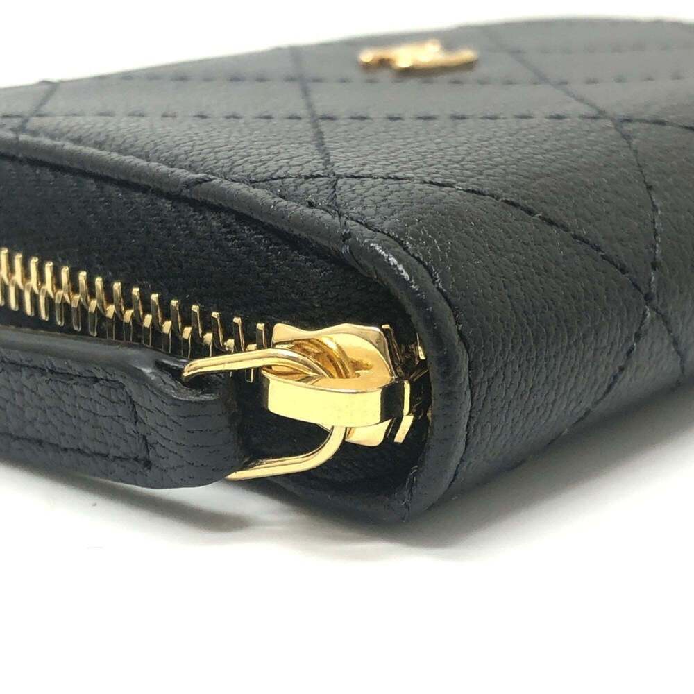 CHANEL Black Leather Logo Wallet - Picture 8 of 15